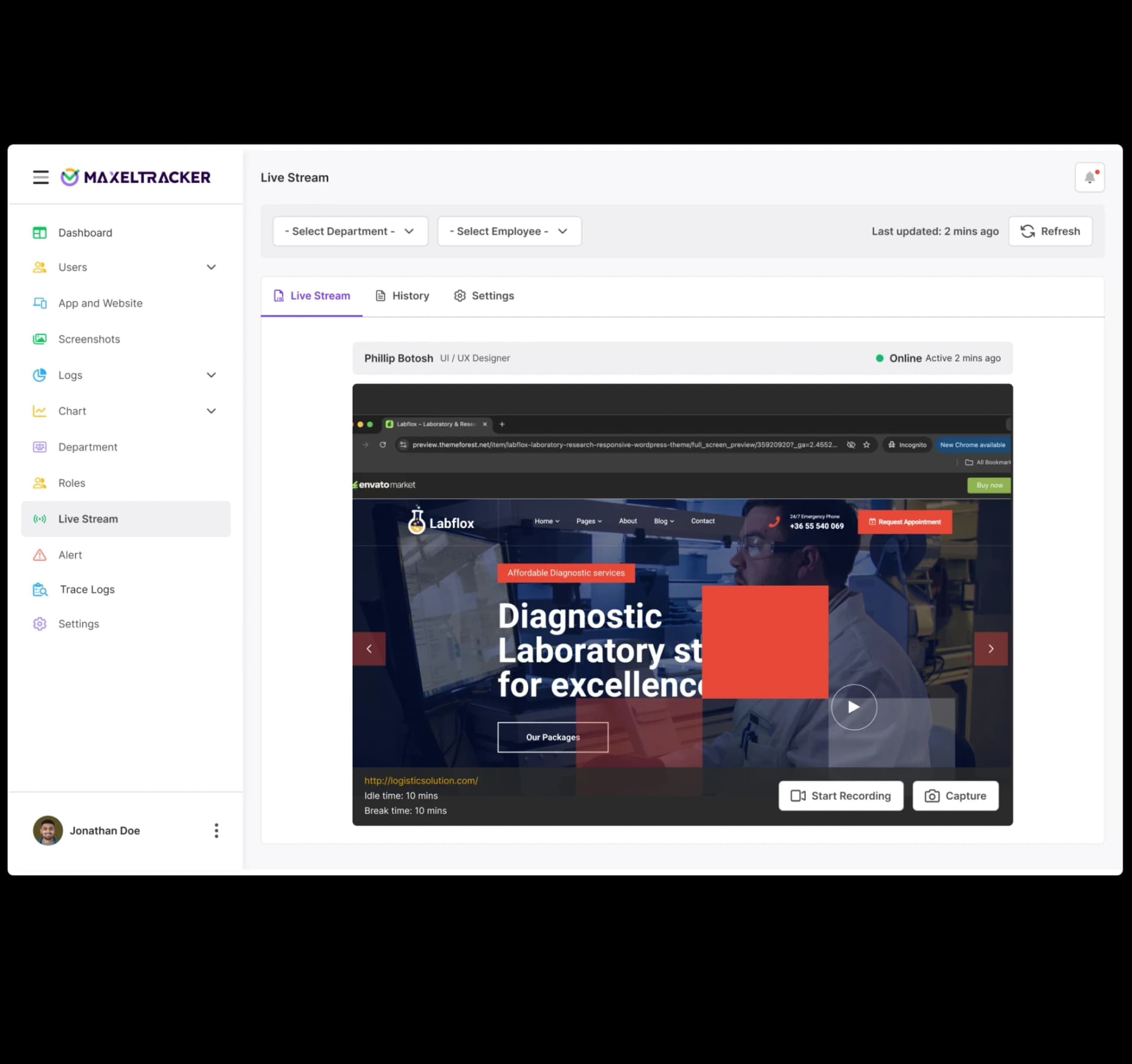 Live Screen Monitoring Software