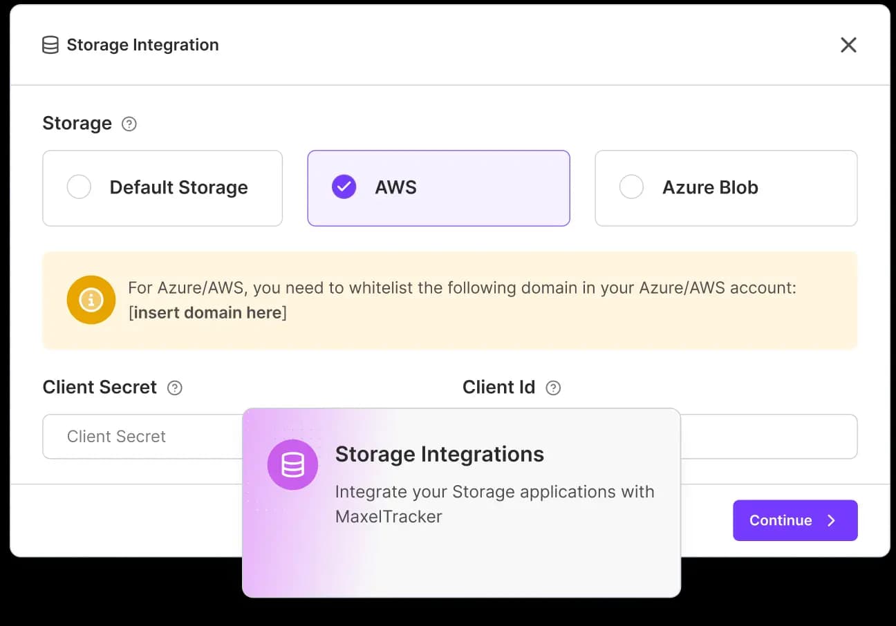 Custom storage and data security