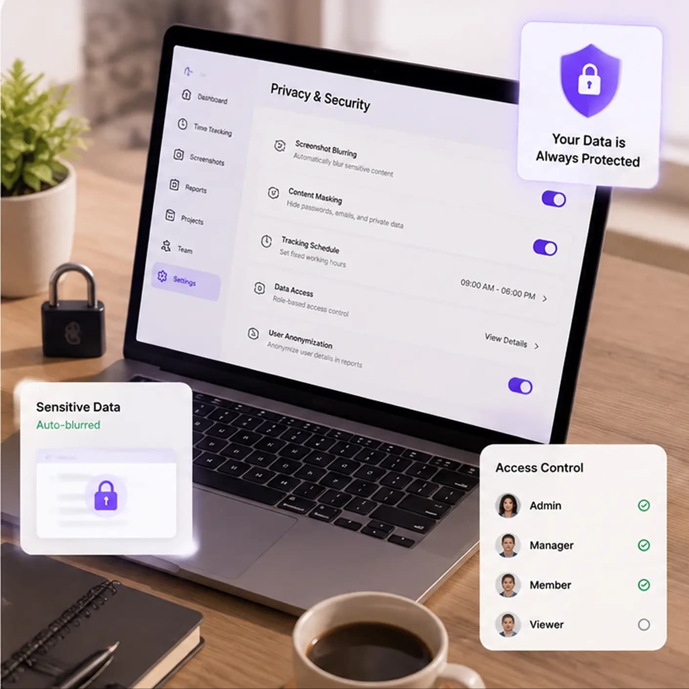 Privacy first controls