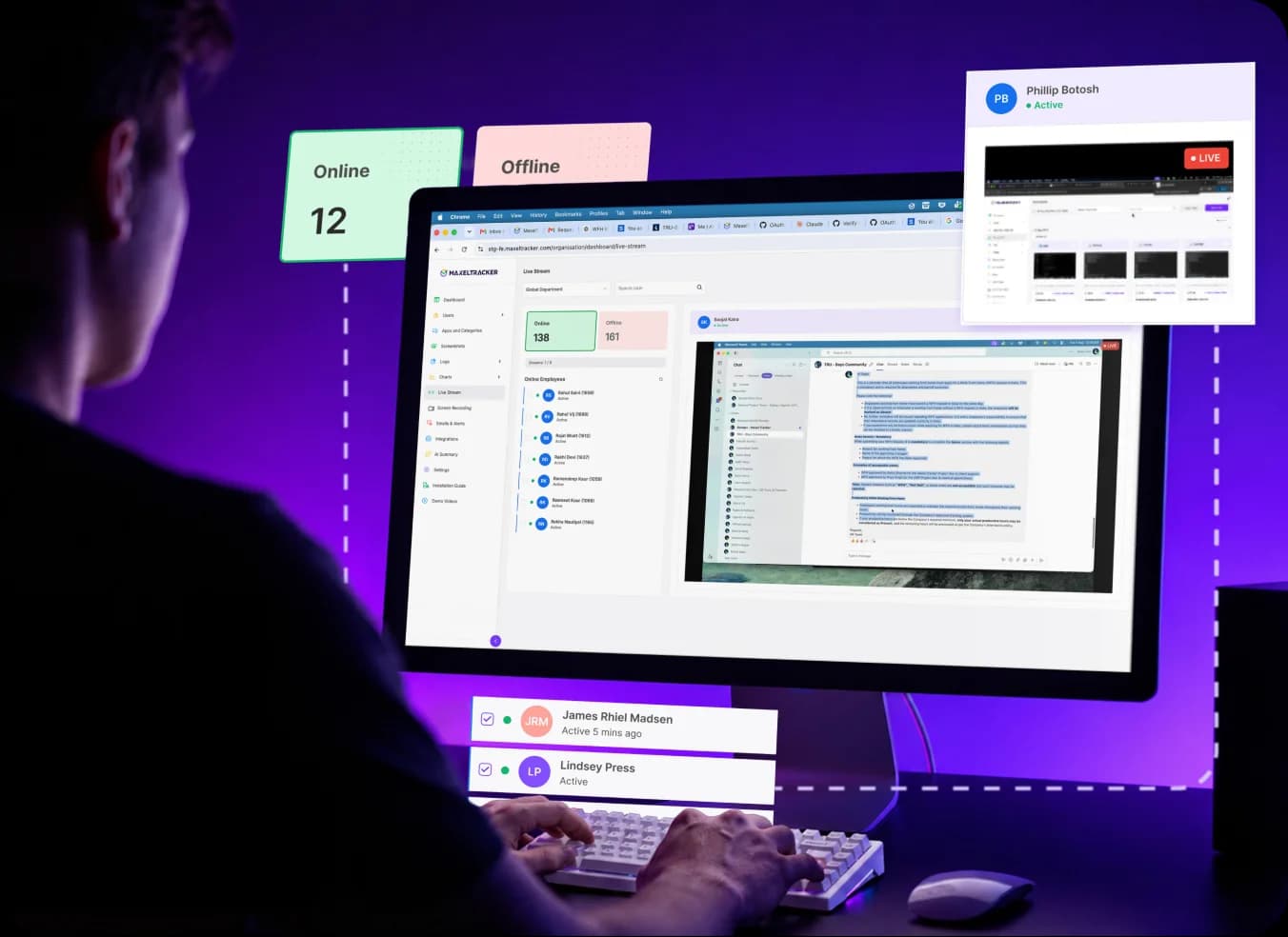 Time Tracking Software Live Monitoring