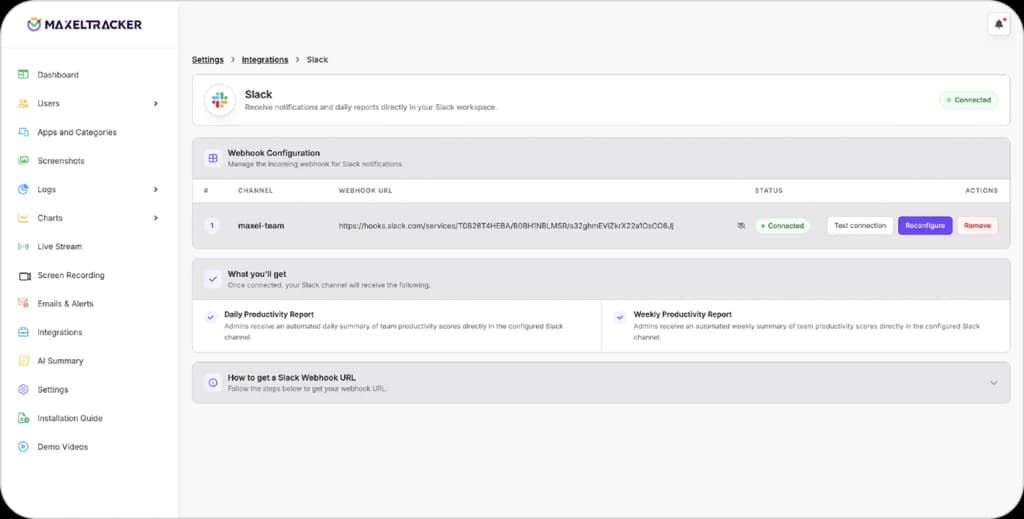 webhook url